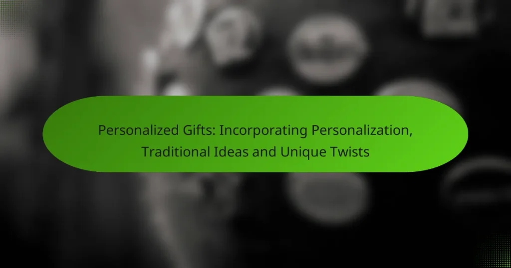 Personalized Gifts: Incorporating Personalization, Traditional Ideas and Unique Twists