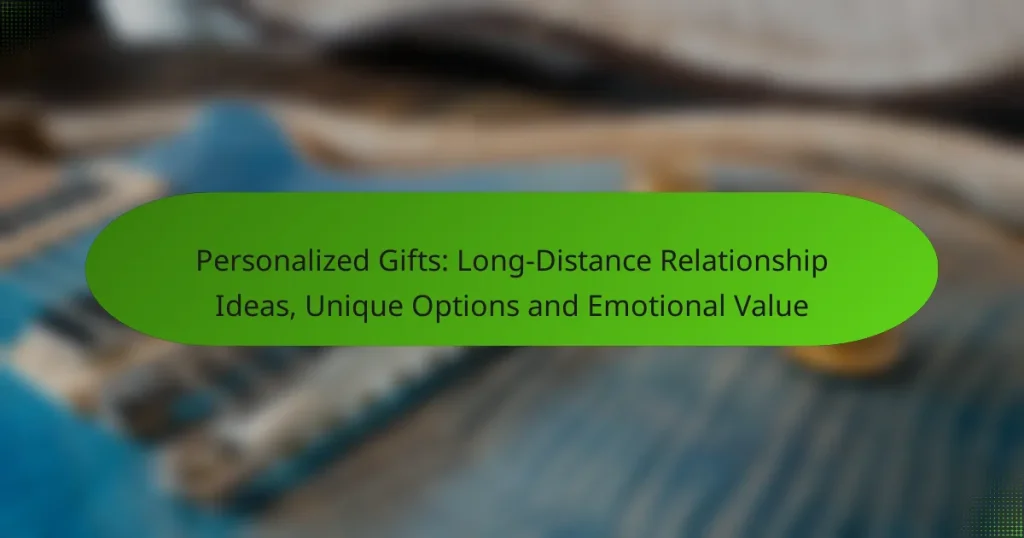 Personalized Gifts: Long-Distance Relationship Ideas, Unique Options and Emotional Value