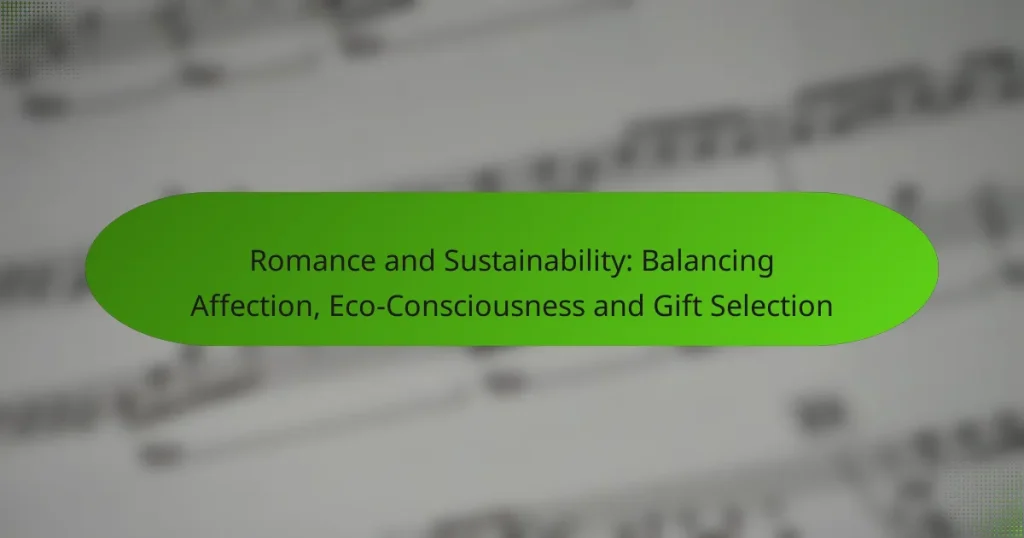 Romance and Sustainability: Balancing Affection, Eco-Consciousness and Gift Selection