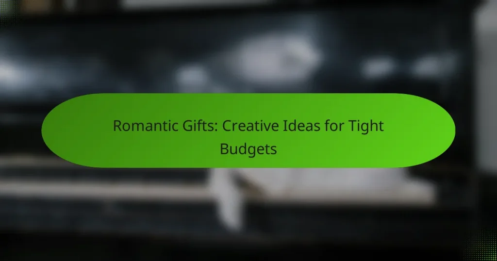 Romantic Gifts: Creative Ideas for Tight Budgets