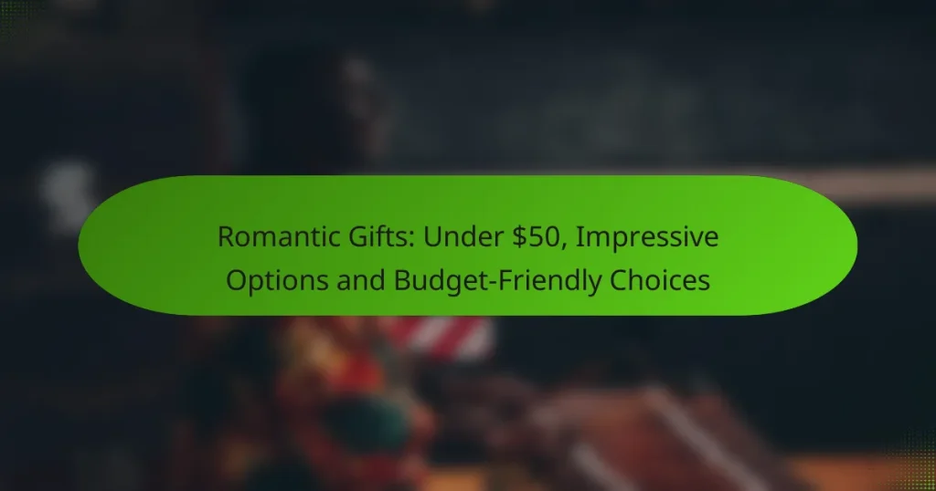 Romantic Gifts: Under $50, Impressive Options and Budget-Friendly Choices