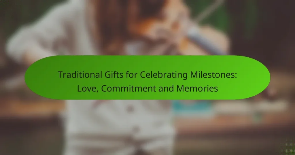 Traditional Gifts for Celebrating Milestones: Love, Commitment and Memories